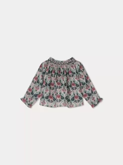 New Blouse Smock E Griotte Fleur Figue Naissance & Bébé Blouses, T-Shirts