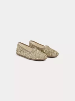 Clearance Chaussons Tenise Or Enfant Chaussures