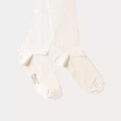 Cheap Collant En Microfibre Fille Blanc Lait Enfant Chaussettes, Leggings