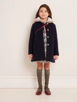 Fashion Manteau Temaggie Marine Enfant Vestes, Manteaux