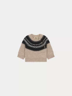 Best Sale Pull Laina X Khaite Beige Chine Naissance & Bébé Cardigans, Pulls, Sweatshirts