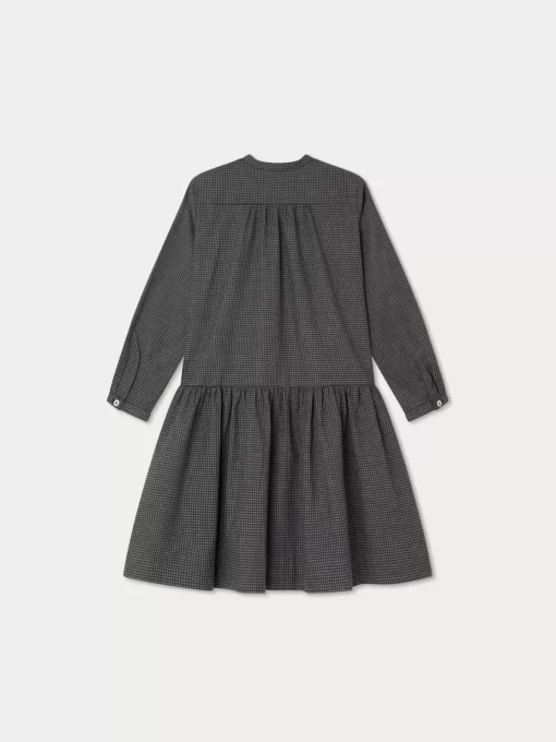 Sale Robe Becky Carreaux Noir Enfant Robes